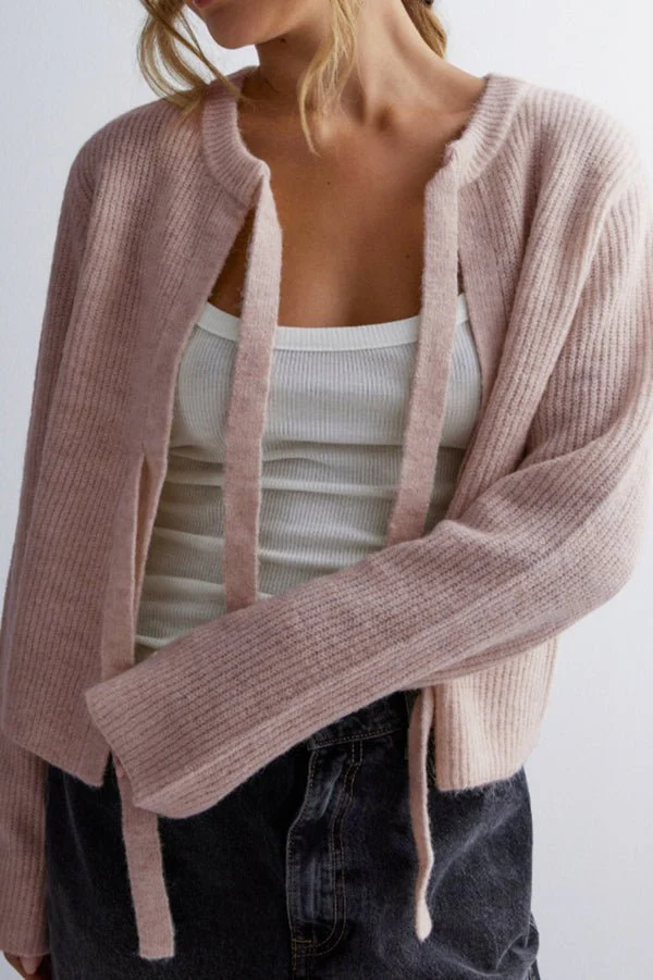 Vernice Strickjacke mit Krawattenverschluss - Image 3