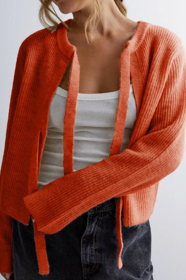 Vernice Strickjacke mit Krawattenverschluss - Image 4