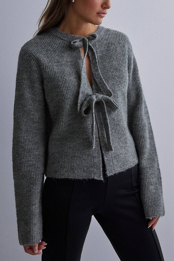 Vernice Strickjacke mit Krawattenverschluss - Image 5