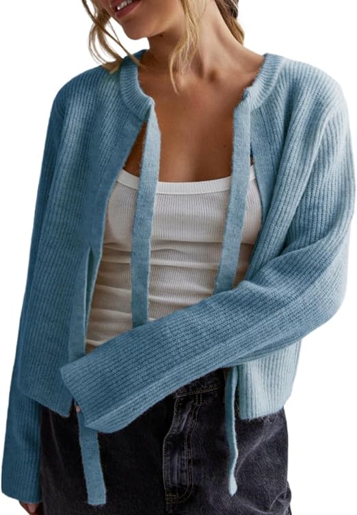 Vernice Strickjacke mit Krawattenverschluss - Image 6