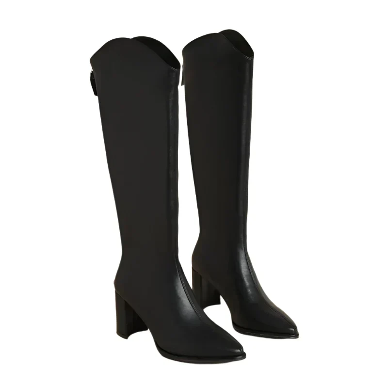 Verona kniehoge Stiefel für Frauen – Elegante, spitz zulaufende Stiefel - Image 4