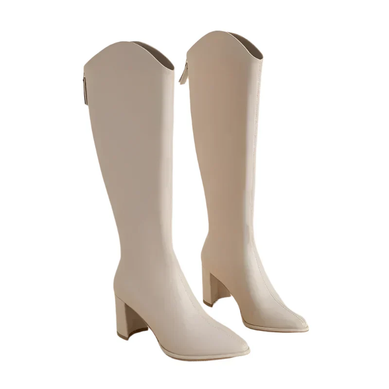 Verona kniehoge Stiefel für Frauen – Elegante, spitz zulaufende Stiefel - Image 5