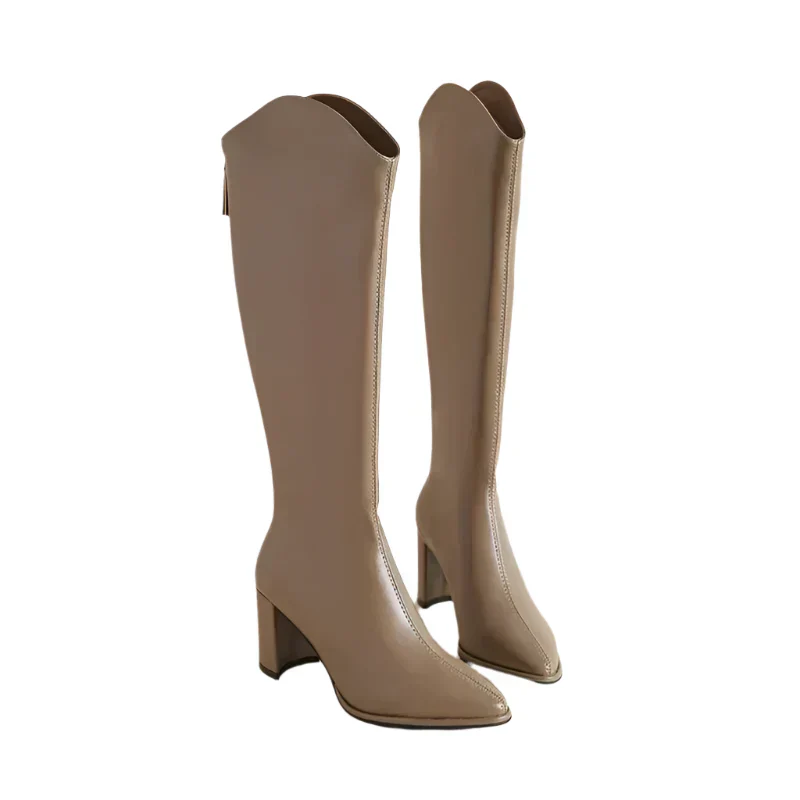 Verona kniehoge Stiefel für Frauen – Elegante, spitz zulaufende Stiefel - Image 6