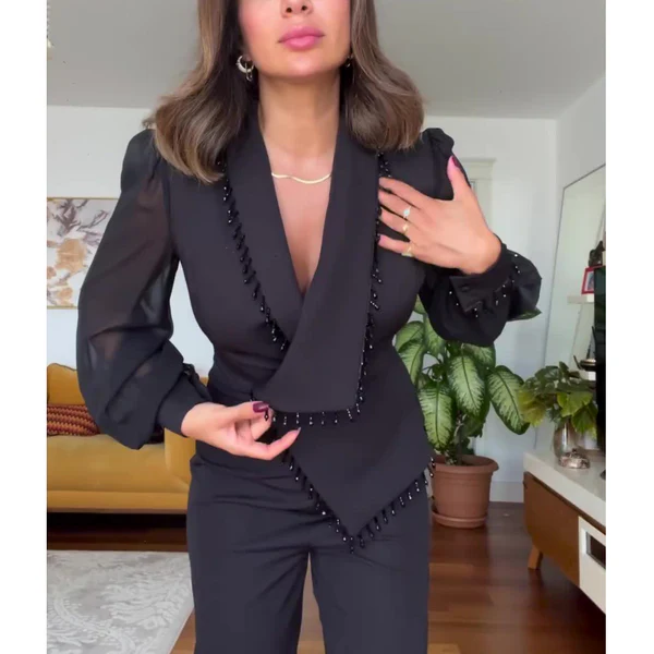 VERONIQUE - BLAZER UND HOSEN SET - Image 10