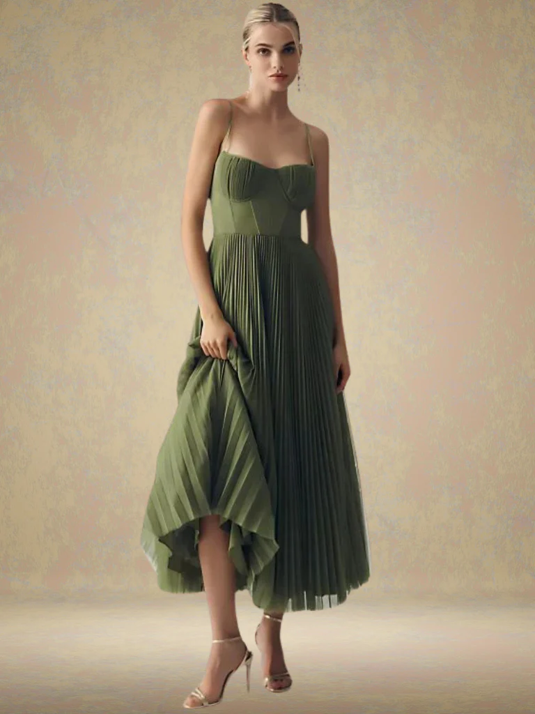 VERONIQUE | Verde Maxikleid - Image 4