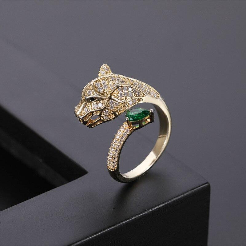 Verstellbarer Leopardenring mit Zirkonia-Finish - Image 3