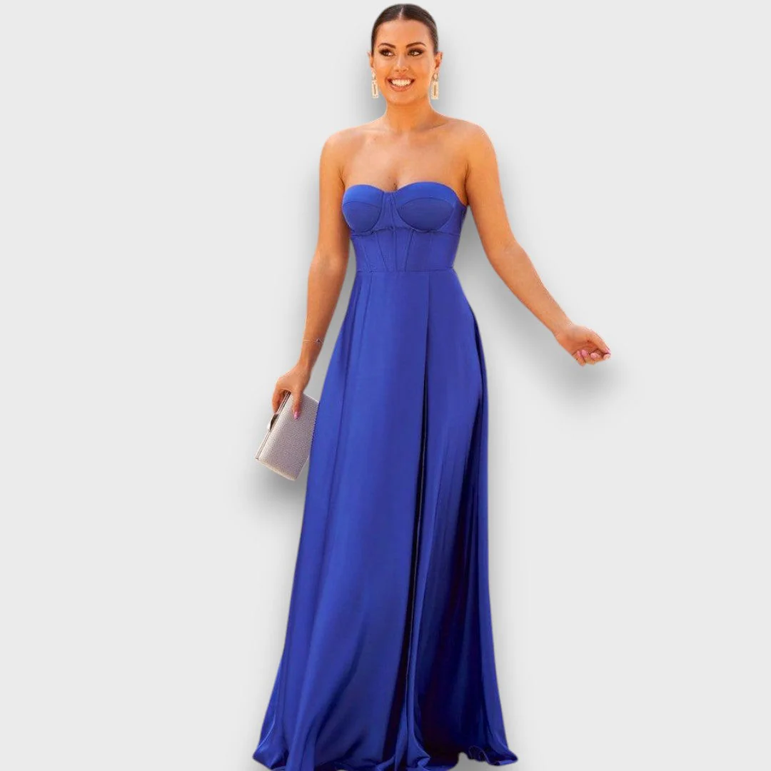 Victoria – Schulterfreies Abendkleid mit Rückenschnürung - Image 2