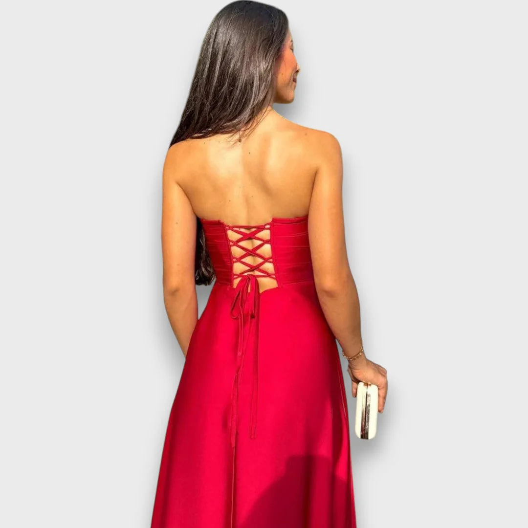 Victoria – Schulterfreies Abendkleid mit Rückenschnürung - Image 5