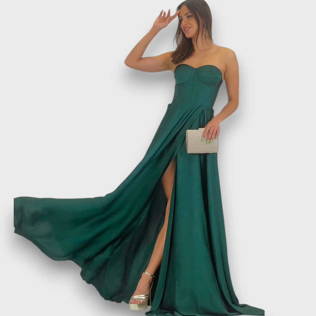 Victoria – Schulterfreies Abendkleid mit Rückenschnürung - Image 9