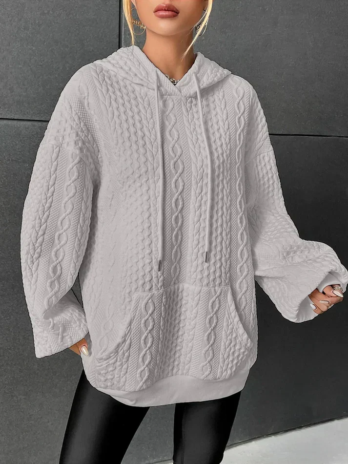 Viktoria - damen strickpullover mit kapuze - Image 2