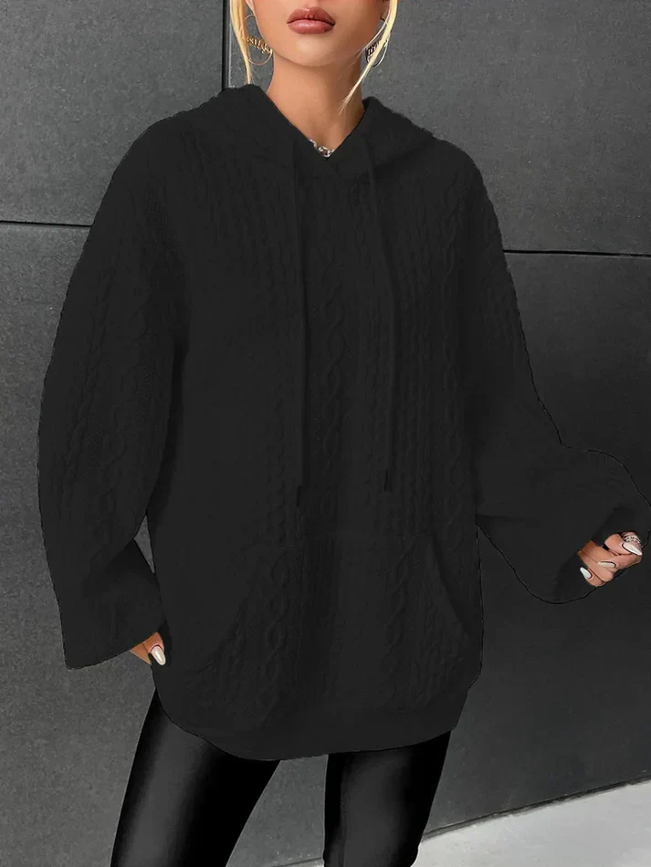 Viktoria - damen strickpullover mit kapuze - Image 3