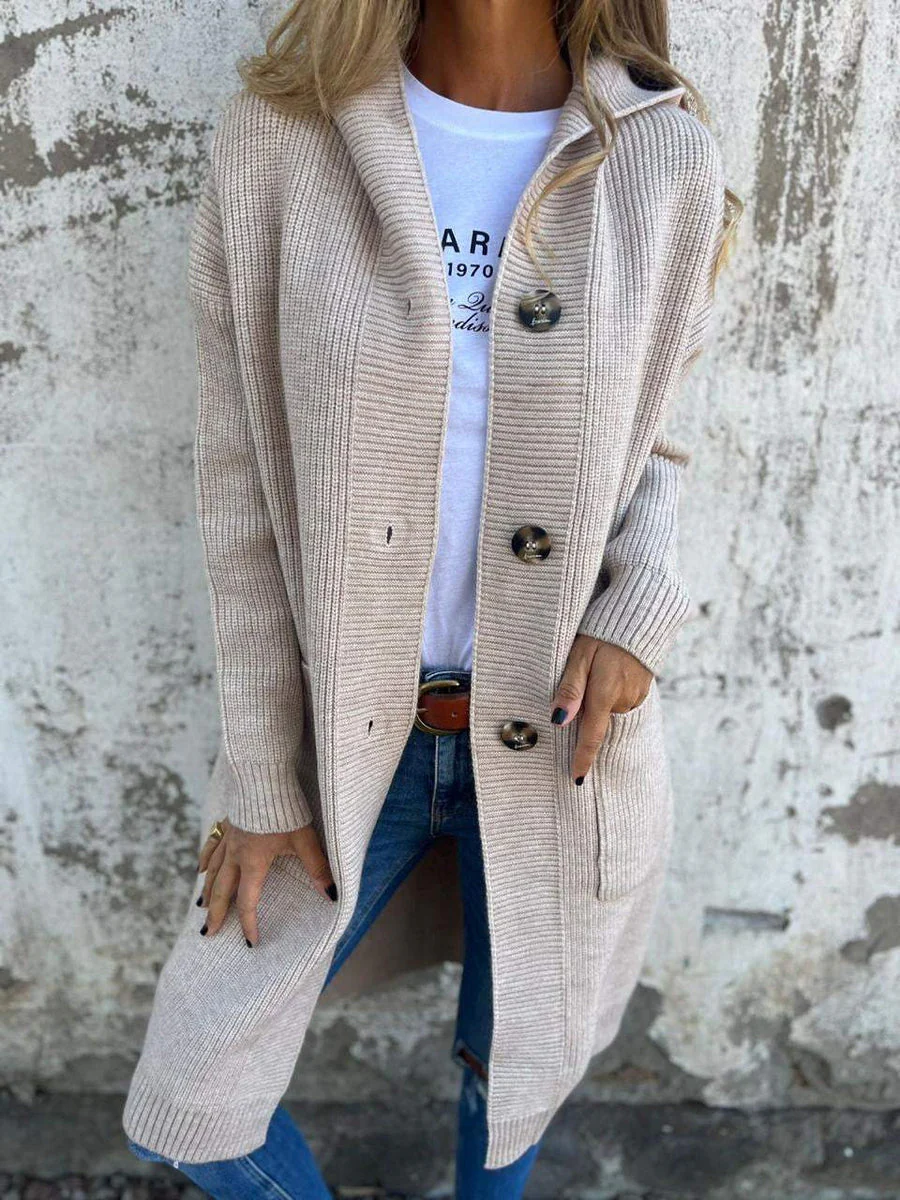 VIKTORIA - ELEGANTE STRICKJACKE MIT KNOPFDETAILS - Image 2