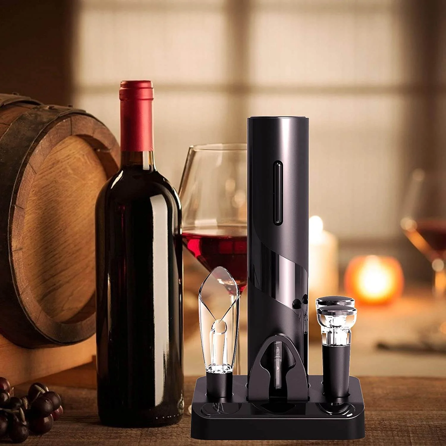 VinoLift Elektrisches Weinöffnerset – Mühelose Korkentfernung - Image 2