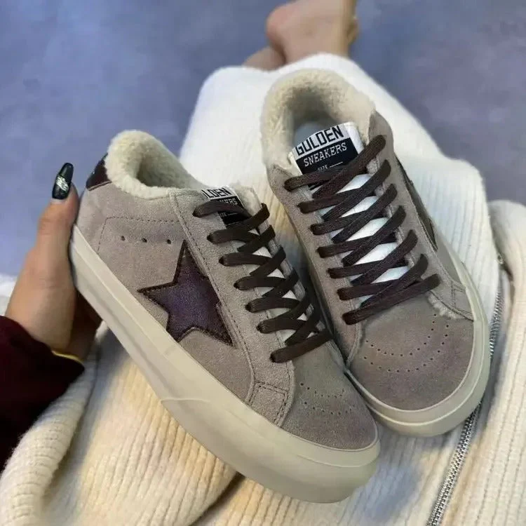 Vintage Distressed Fleece gefütterte Damen Schuhe - Image 3