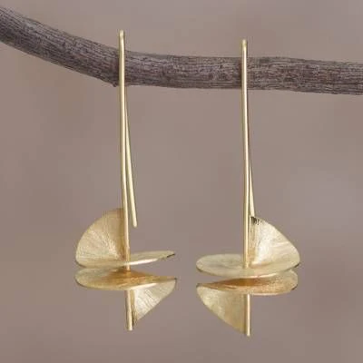 Vintage Golden Scales Ohrringe