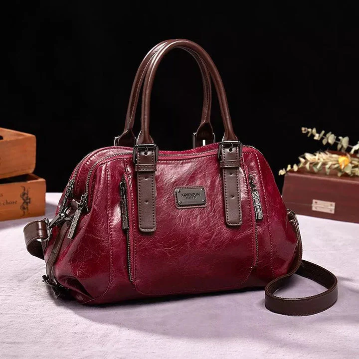 Vintage-Handtasche für Damen – Zeitlose Eleganz – Leder