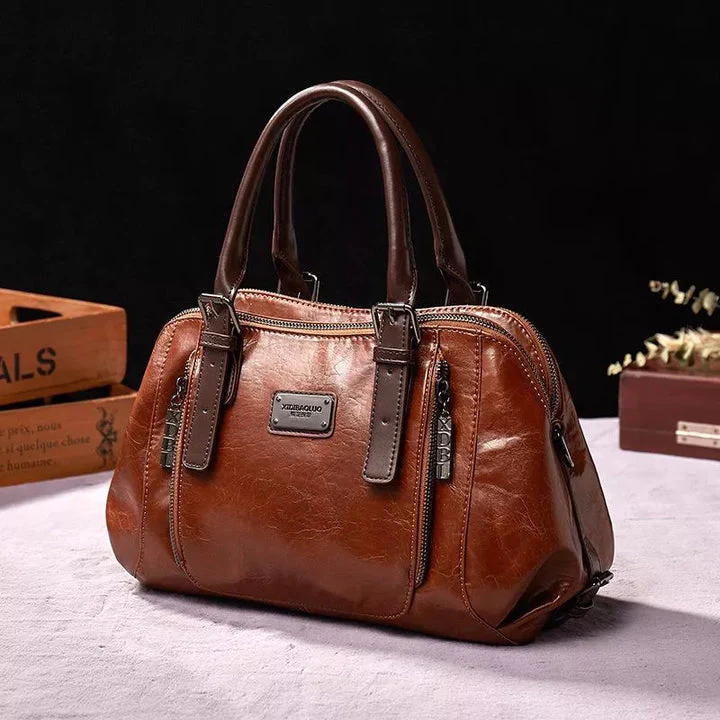 Vintage-Handtasche für Damen – Zeitlose Eleganz – Leder - Image 5