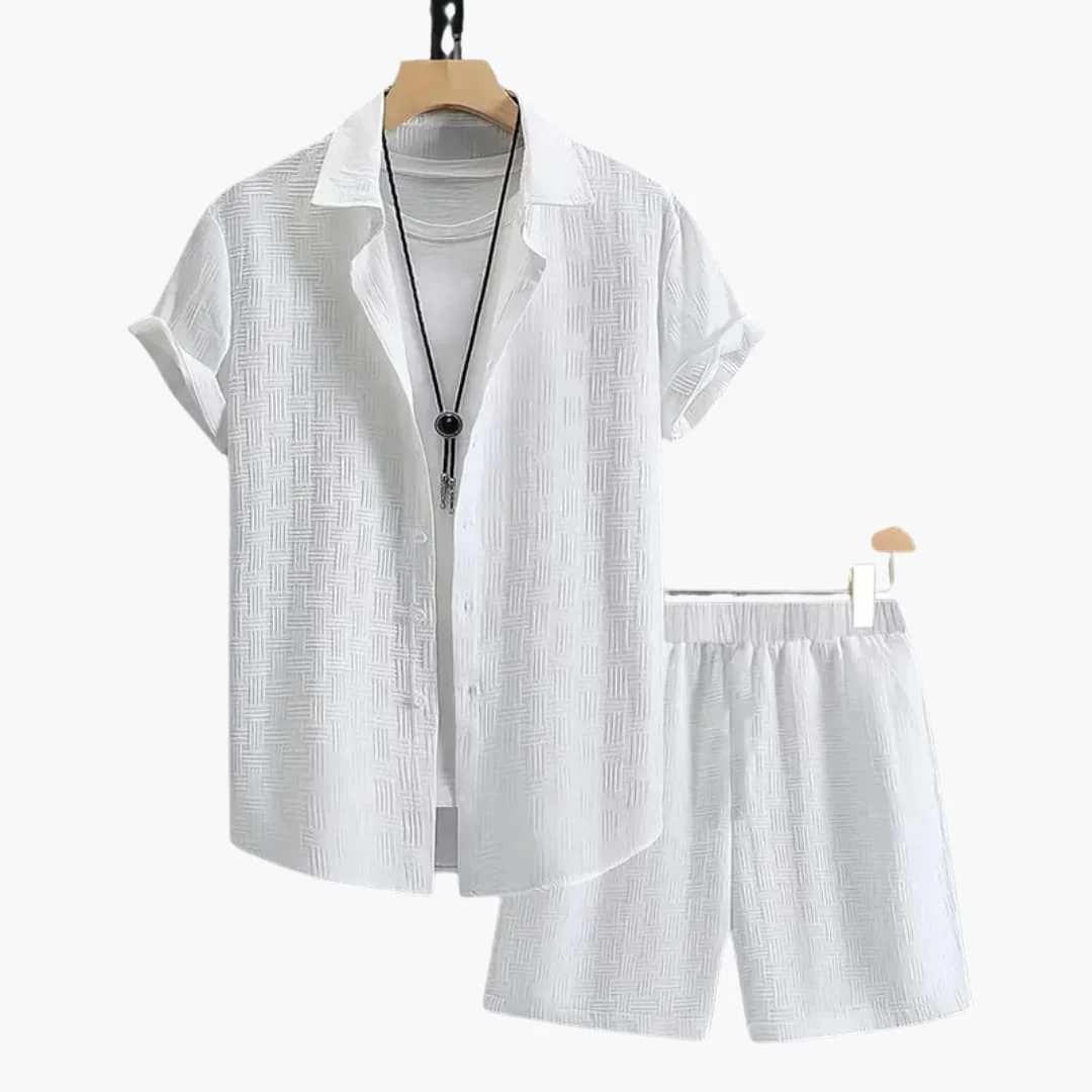 Vintage Polo-Shorts-Set für Herren - Sommerliches Outfit - Image 3