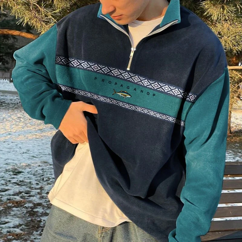 Vintage-Pullover für Herren | Bedrucken - Image 2