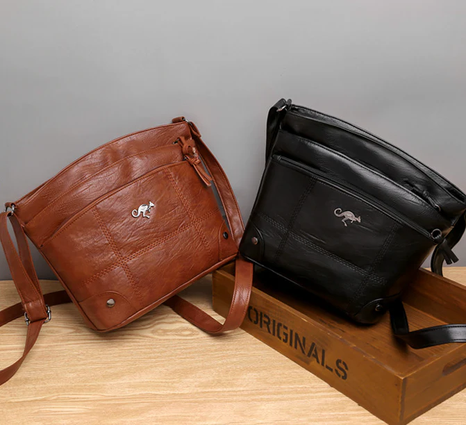 Vintage-Schultertasche für Damen, praktisch aus PU, für den Alltag - Image 4