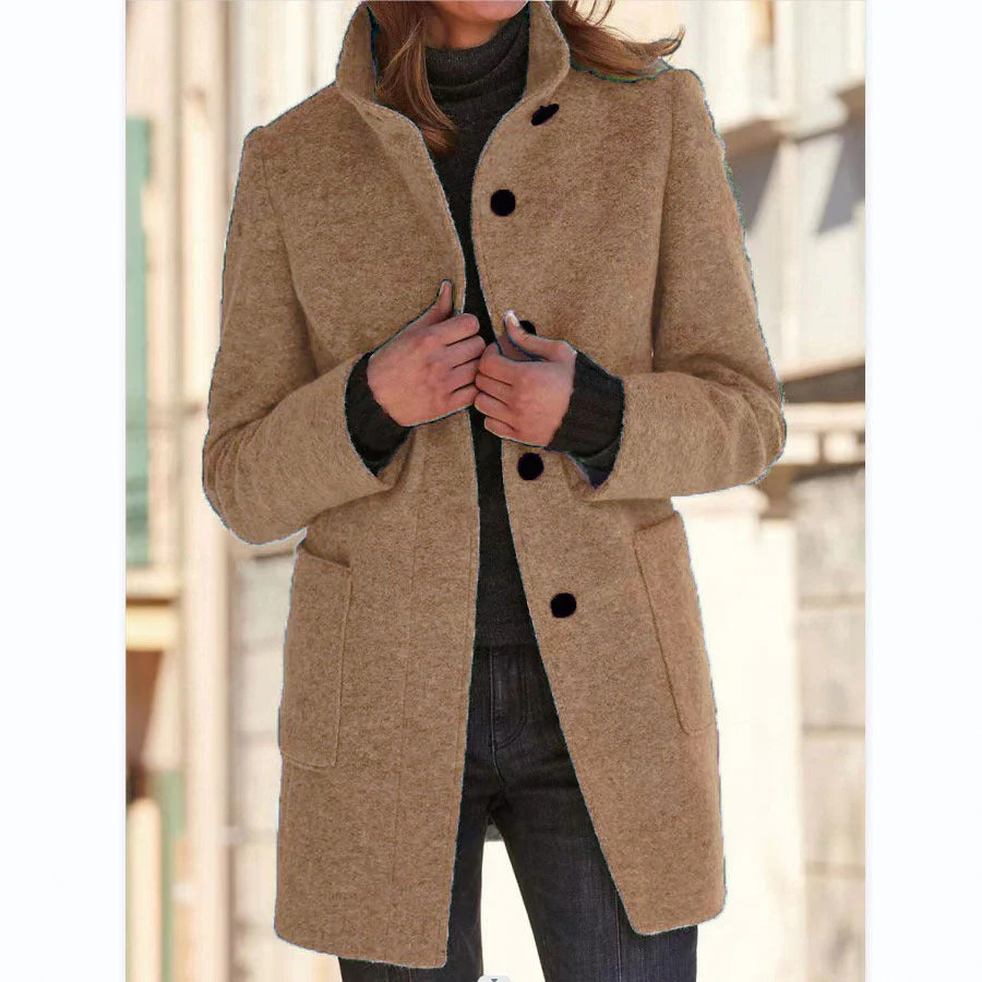 Vintora™ – Retro Damen-Windjacke mit Knöpfen und Stehkragen - Image 5