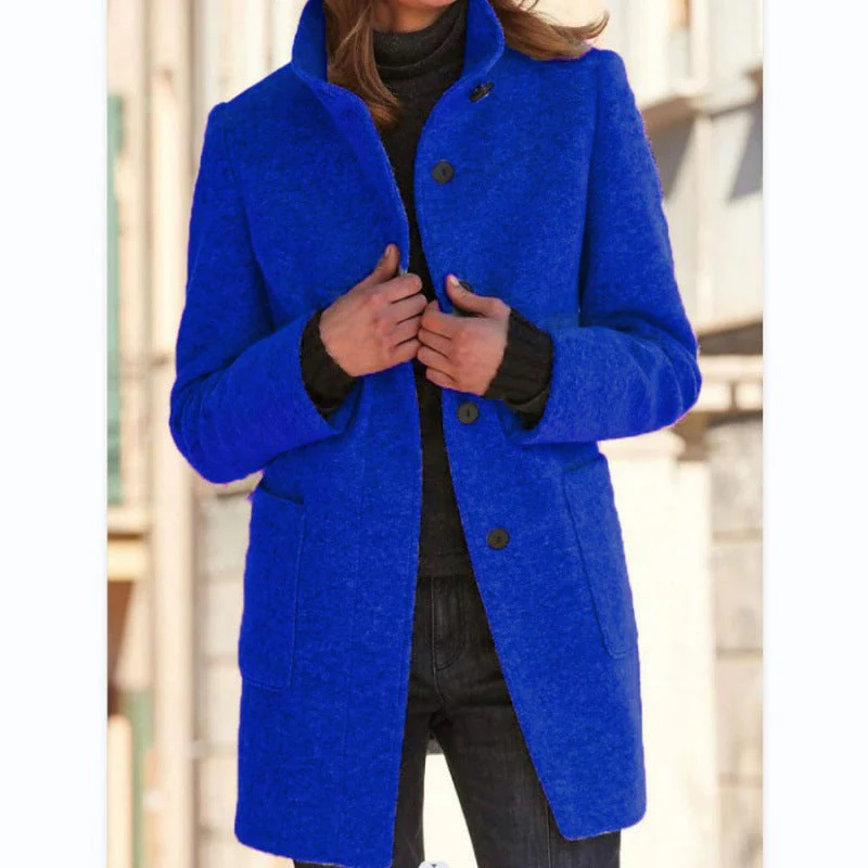 Vintora™ – Retro Damen-Windjacke mit Knöpfen und Stehkragen - Image 7