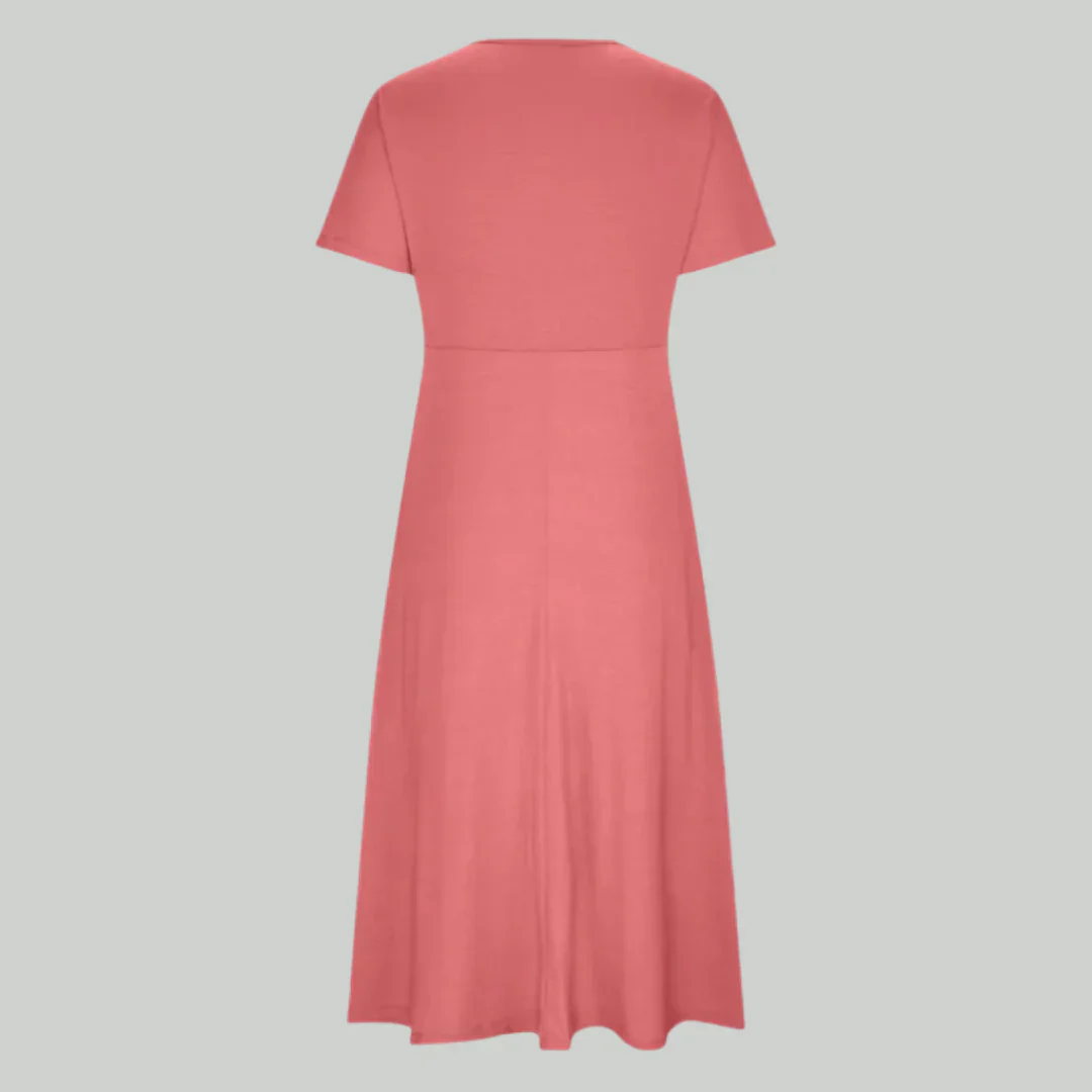 VIOLA - MIDIKLEID MIT ÜBERKREUZTEM AUSSCHNITT - Image 2