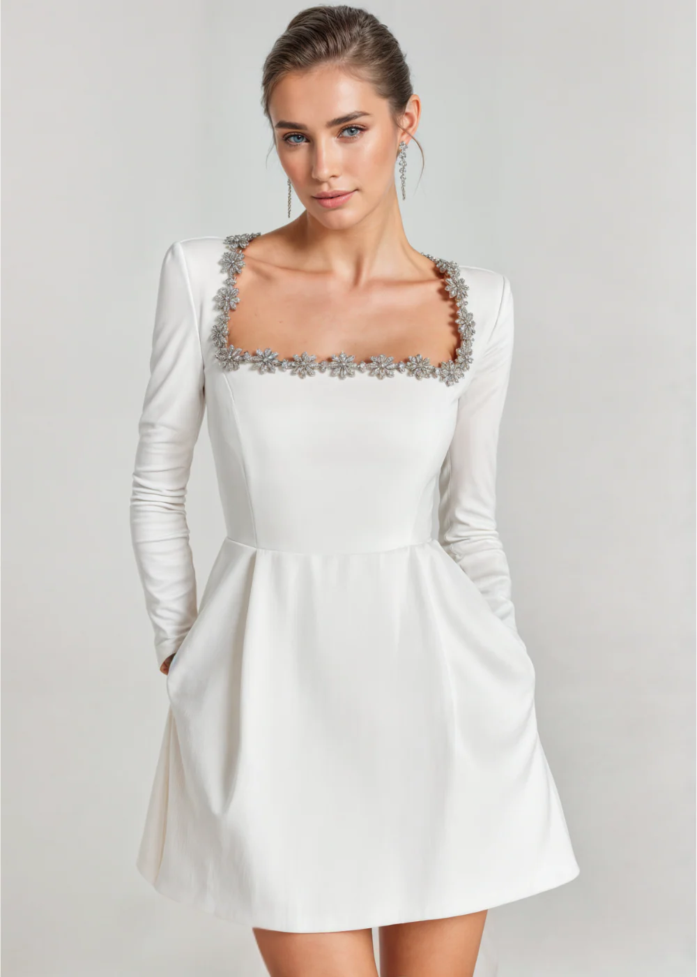 Violett | Samt-Minikleid - Image 6