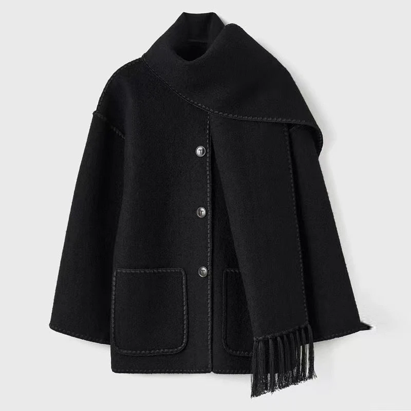 Viona | Bequeme Umhangjacke aus Wolle - Image 2