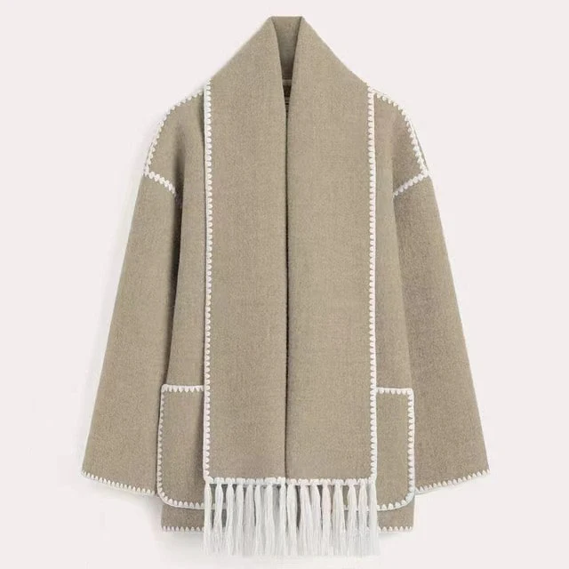 Viona | Bequeme Umhangjacke aus Wolle - Image 5