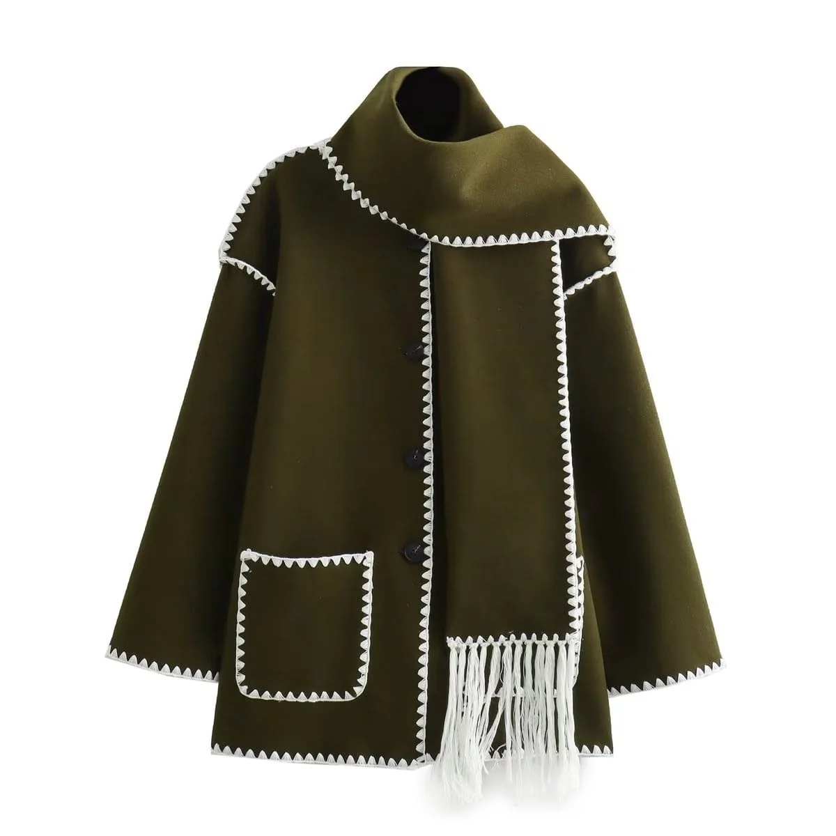 Viona | Bequeme Umhangjacke aus Wolle - Image 6