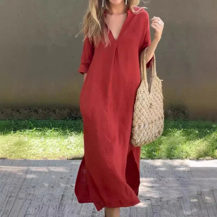 VIVEKA - KLEID LANG UND LOCKER - Image 4