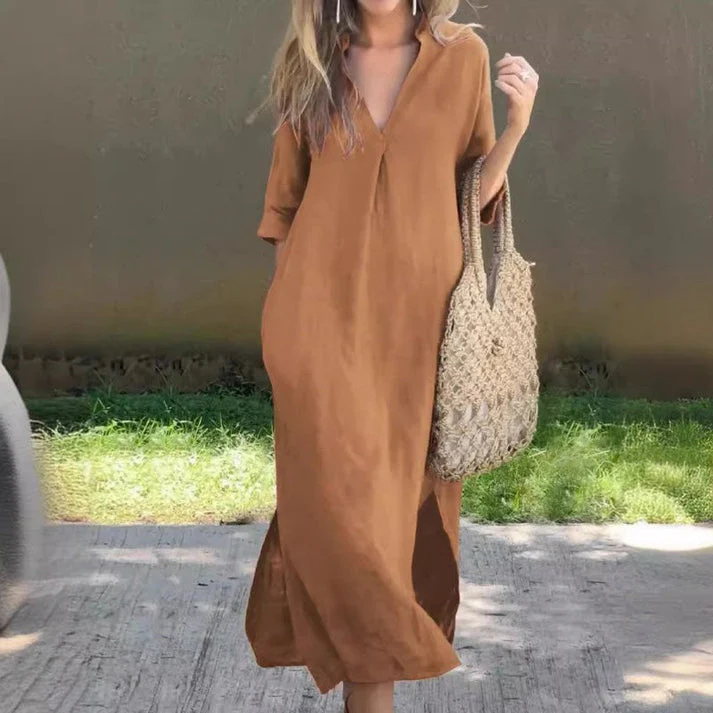 VIVEKA - KLEID LANG UND LOCKER - Image 5