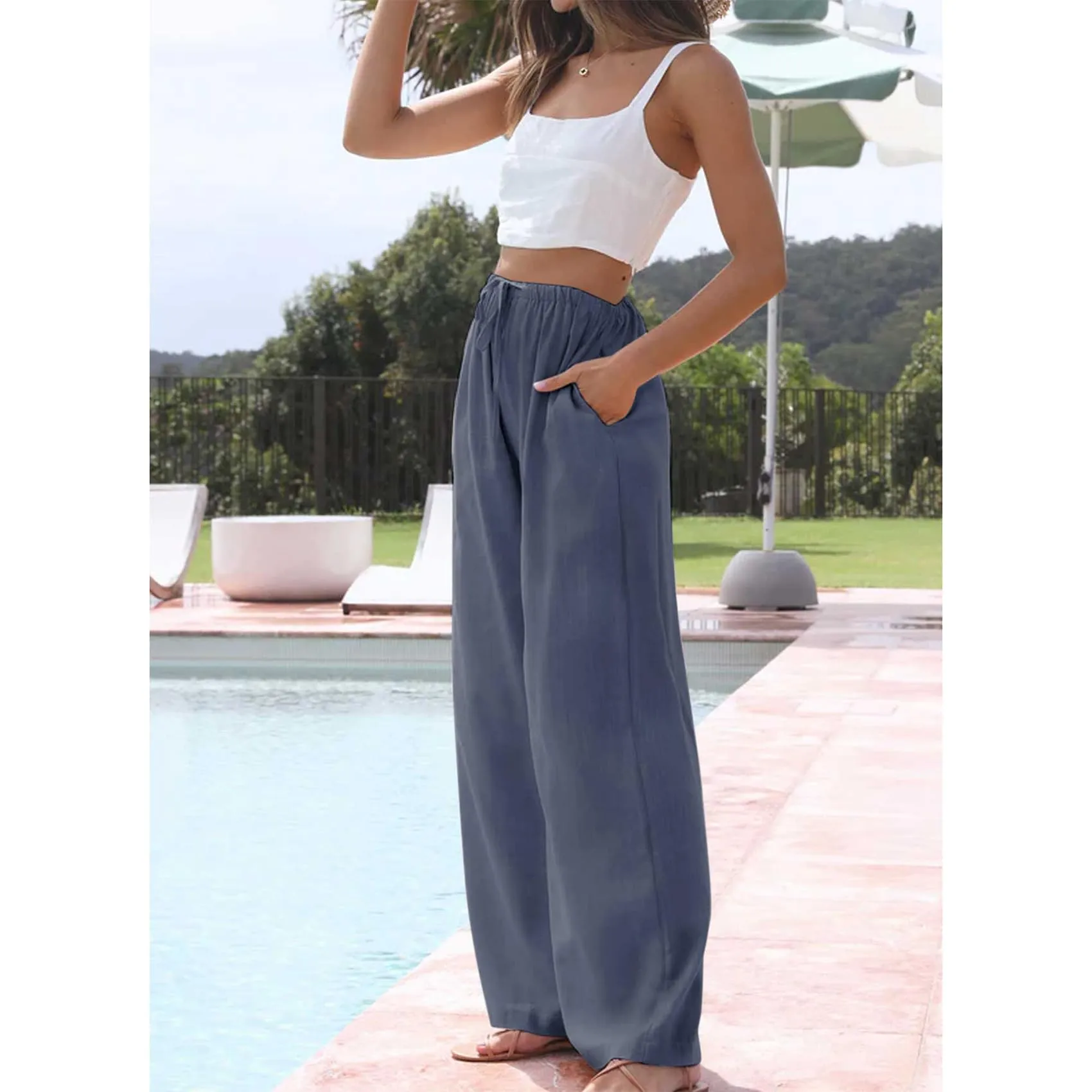 Vivienne | Baumwoll-Leinen-Hose - Image 2
