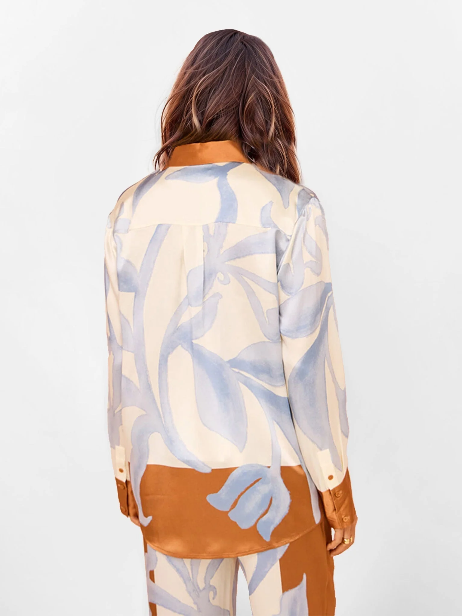 Vollständiges Golden Leaf – Oversized-Hemd und passende Hose - Image 2