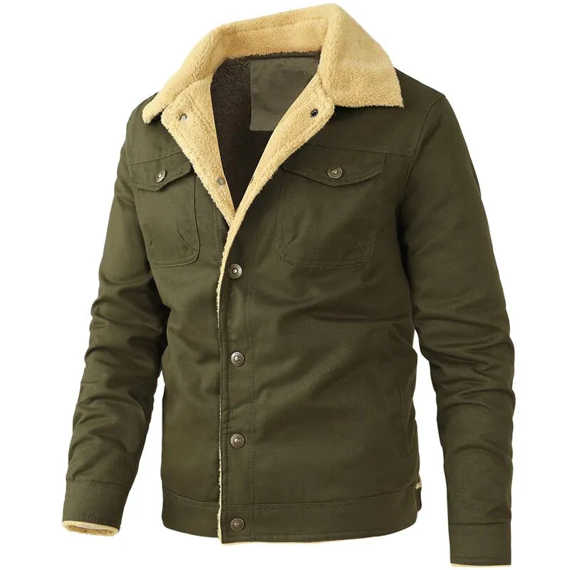 Warme Fleece-Cargo-Jacke für Männer - Image 3