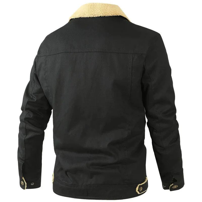 Warme Fleece-Cargo-Jacke für Männer - Image 4