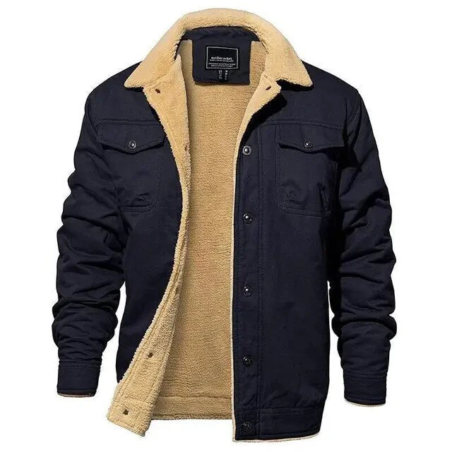 Warme Fleece-Cargo-Jacke für Männer - Image 5