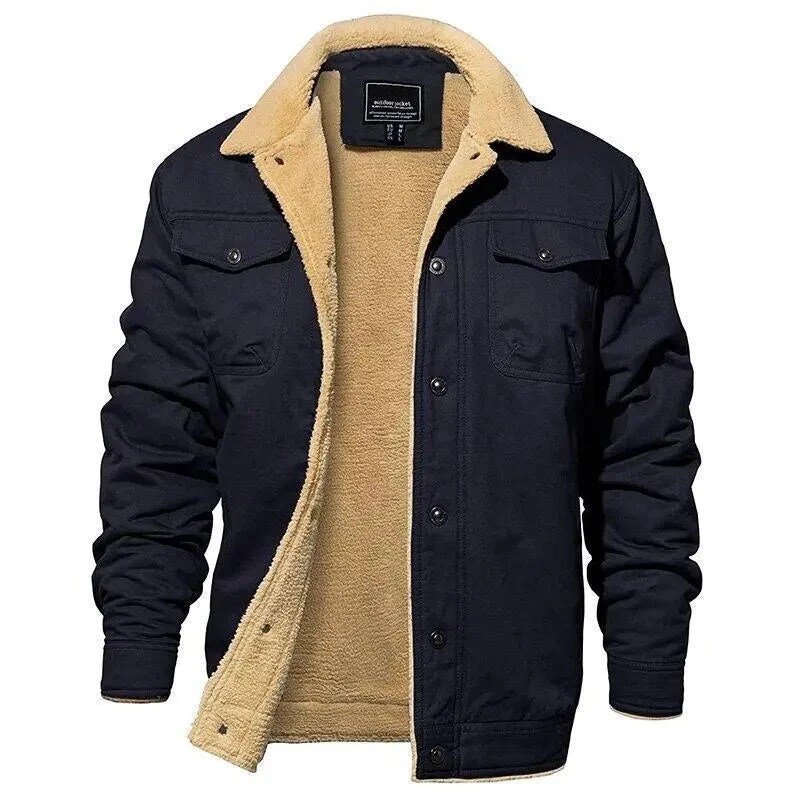 Warme Fleece-Cargo-Jacke für Männer - Image 8