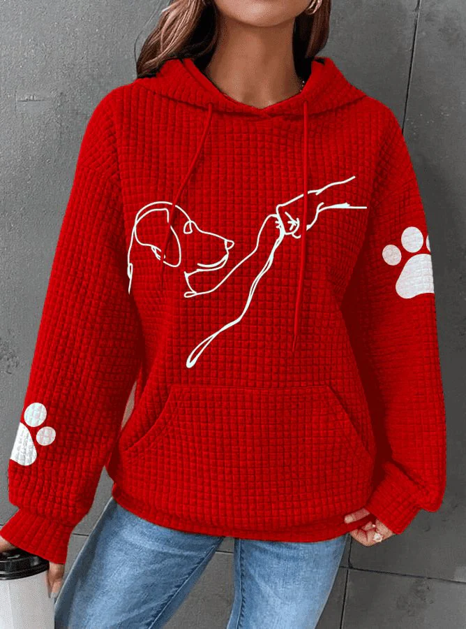 Warmer Damen-Kapunzenpulli | Mit Hunde-Drucken - Image 4