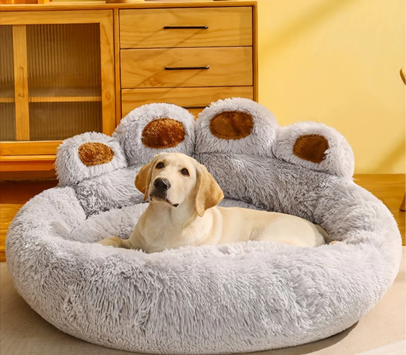 Waschbares Haustierbett CozyPaw mit pfotenförmigem Design - Image 2