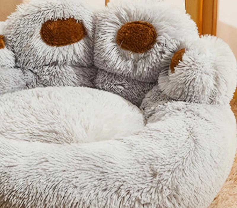 Waschbares Haustierbett CozyPaw mit pfotenförmigem Design - Image 4