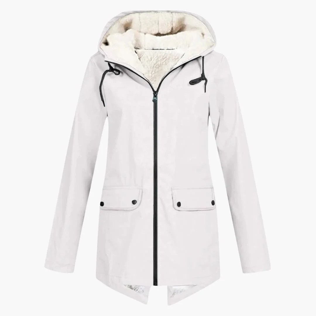 Wasserabweisender Trenchcoat mit Kapuze für Damen - Image 4