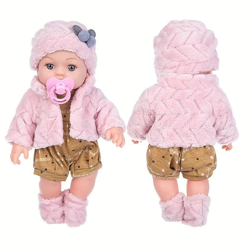 Weiche Silikon-Babypuppe – Realistische Neugeborenenpuppe zum Spielen für Kleinkinder und Kinder - Image 2