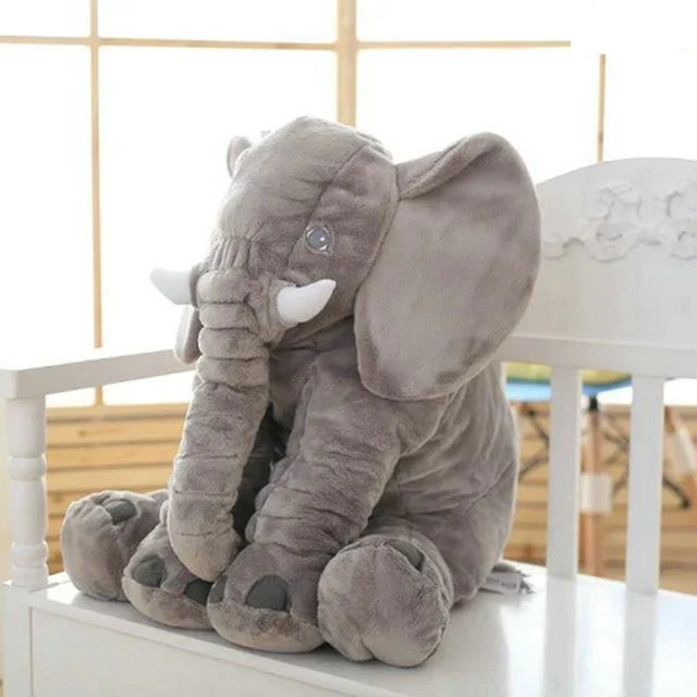 Weiches Babyelefanten-Plüschtier – Kuschelkissen zum Wohlfühlen, für Nickerchen und frühes Lernen