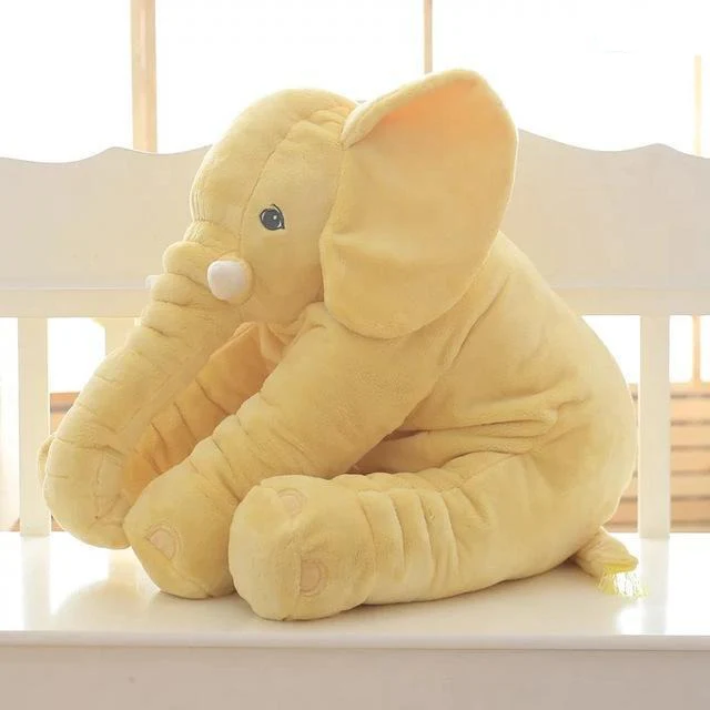 Weiches Babyelefanten-Plüschtier – Kuschelkissen zum Wohlfühlen, für Nickerchen und frühes Lernen - Image 2