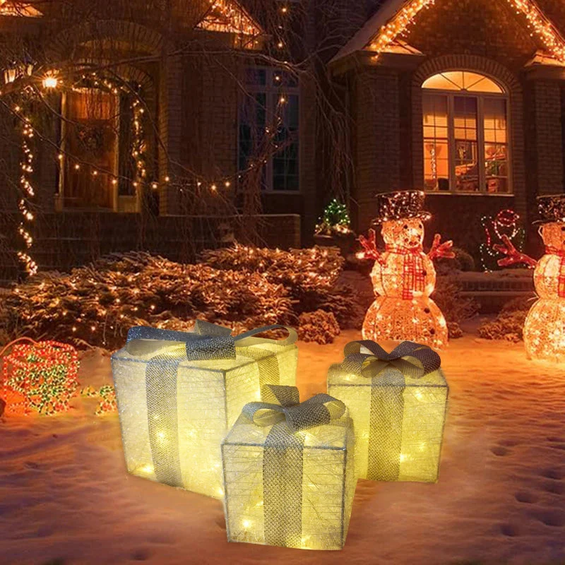 Weihnachtsgeschenke | LED-Geschenkbox-Lichterkette - Image 3