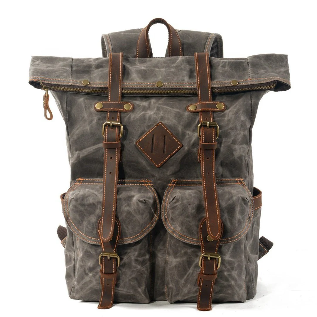 Wendell Vintage Rucksack mit Schnallen