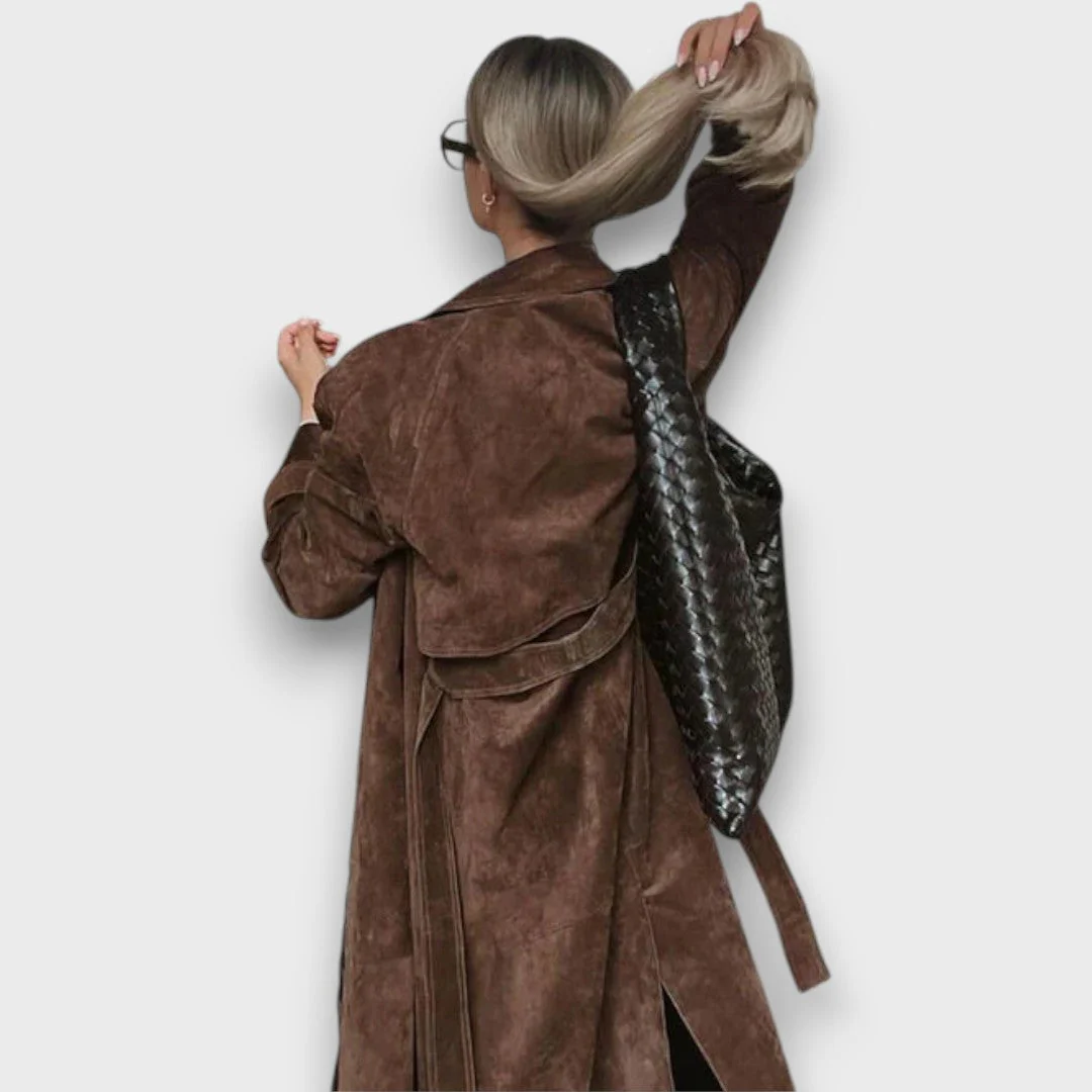 Weyla – Trenchcoat in Wildlederoptik - Image 3