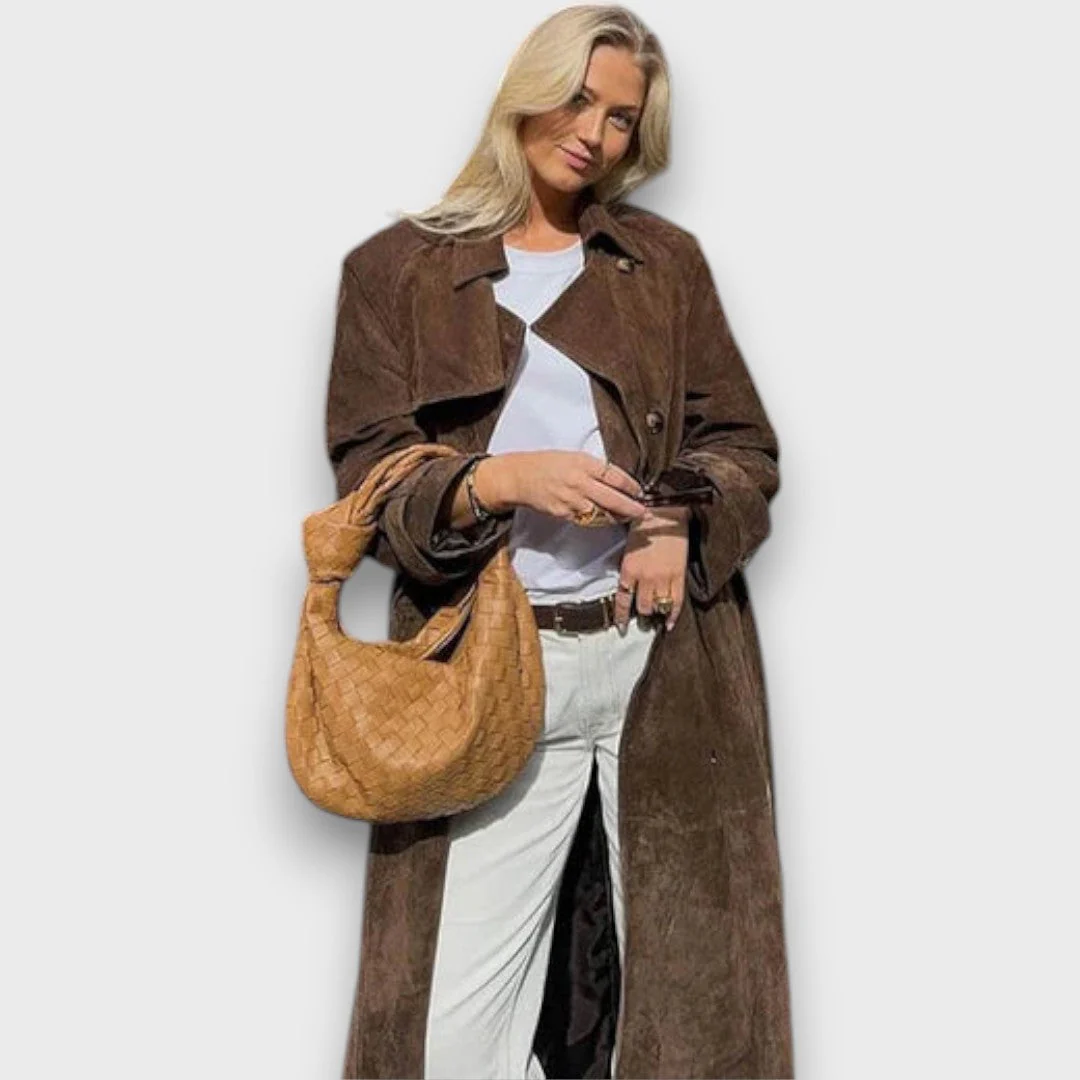 Weyla – Trenchcoat in Wildlederoptik - Image 4